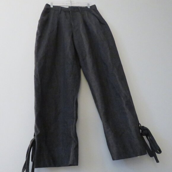 ISABEL MARANT Racomi 100% Virgin Wool Tapered High Rise Pants in Gray Size Large - Picture 10 of 16
